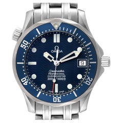Used Omega Seamaster Midsize 36mm Blue Dial Steel Mens Watch 2551.80.00