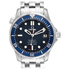 Omega Seamaster Midsize Co-Axial Blue Dial Watch 2222.80.00 Box Card