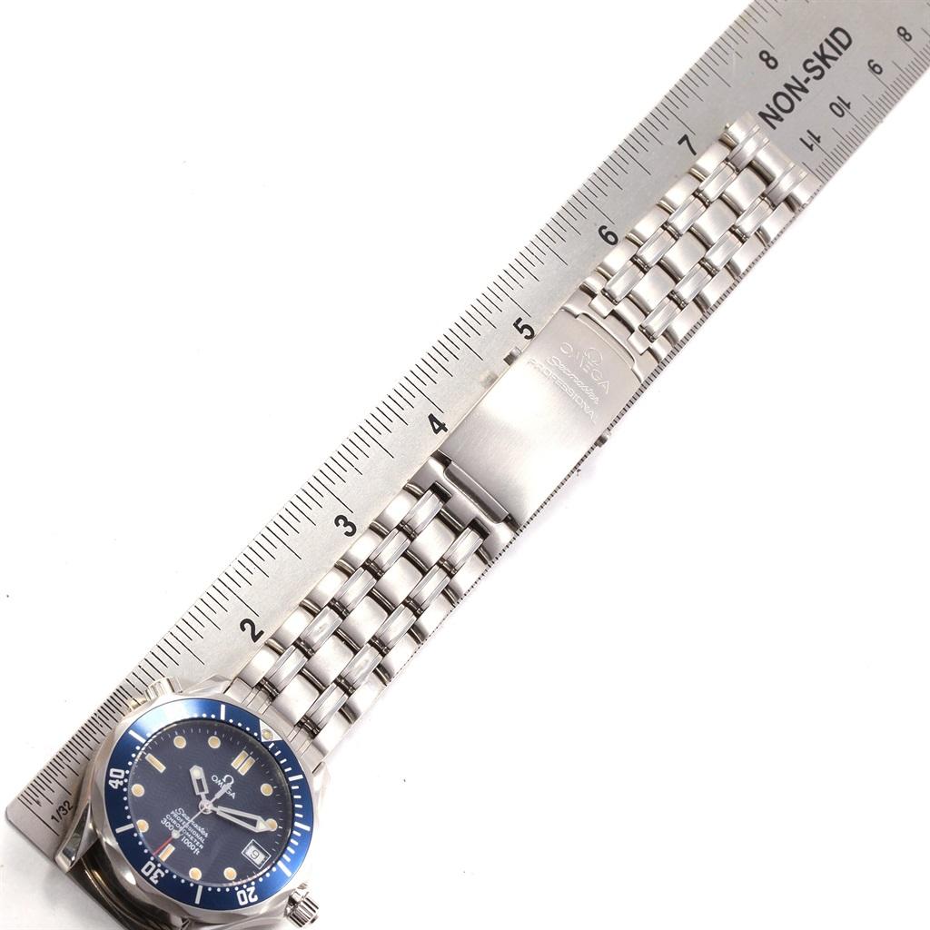 Omega Seamaster Midsize Blue Wave Dial Unisex Watch 2551.80.00 7