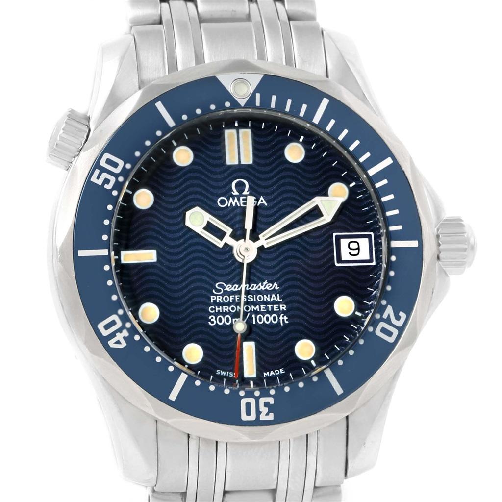 Men's Omega Seamaster Midsize Blue Wave Dial Unisex Watch 2551.80.00