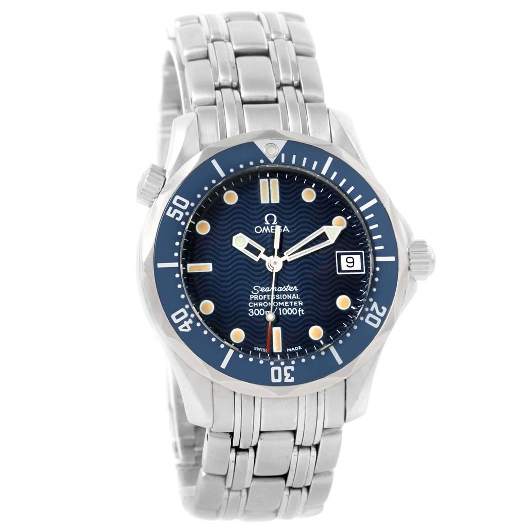 Omega Seamaster Midsize Blue Wave Dial Unisex Watch 2551.80.00 2