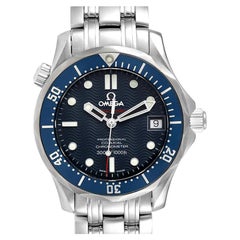 Omega Seamaster Midsize Co-Axial Blue Dial Watch 2222.80.00 Box Card