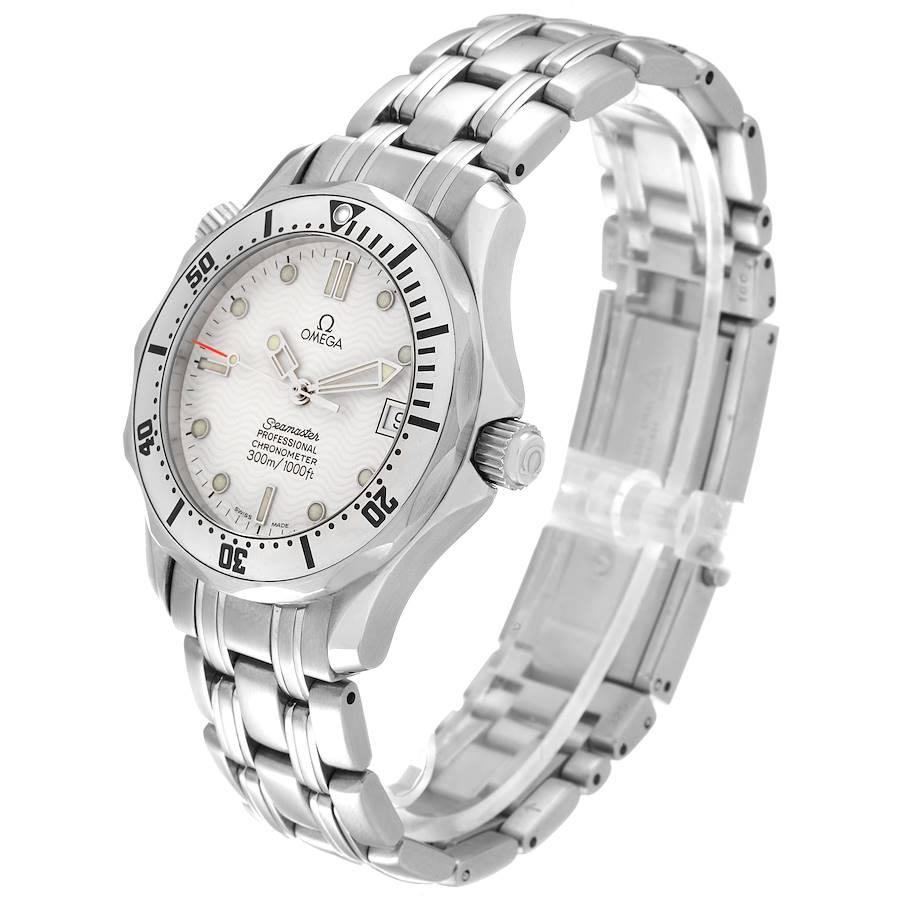 Omega Seamaster Midsize Stahl weißes Zifferblatt Herrenuhr 2552.20.00 1