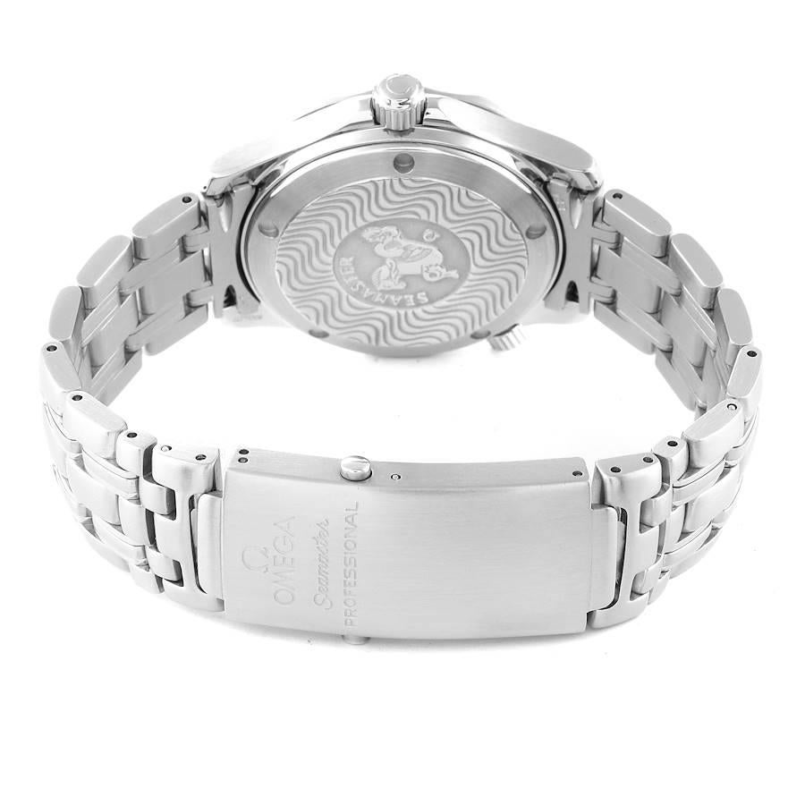Omega Seamaster Midsize Stahl Weißes Zifferblatt Uhr 2552.20.00 Karte im Angebot 3