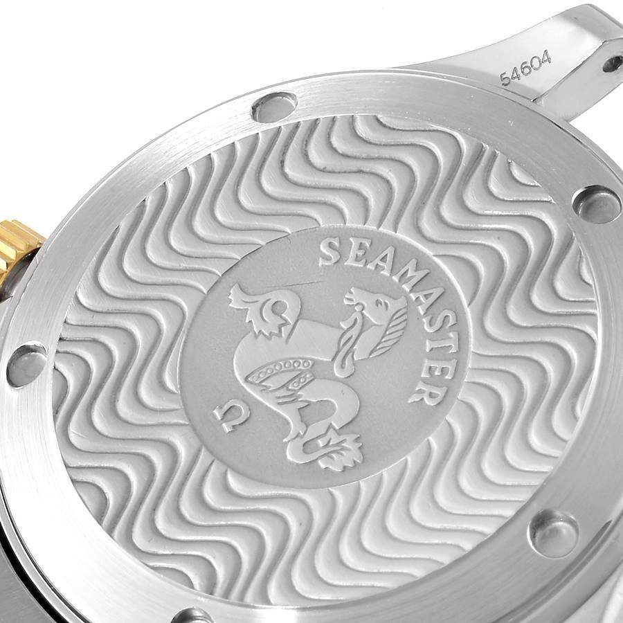 Omega Seamaster Midsize Stahl Gelbgold weißes Zifferblatt Uhr 2342.20.00 Herren im Angebot