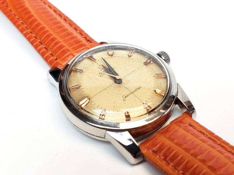 Omega Seamaster, Leather Band Vintage For Sale at 1stDibs omega
