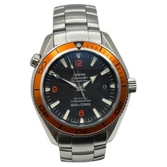 Omega Seamaster Planet Ocean 2209.50.00 Orange Bezel Stainless Black Dial 42mm