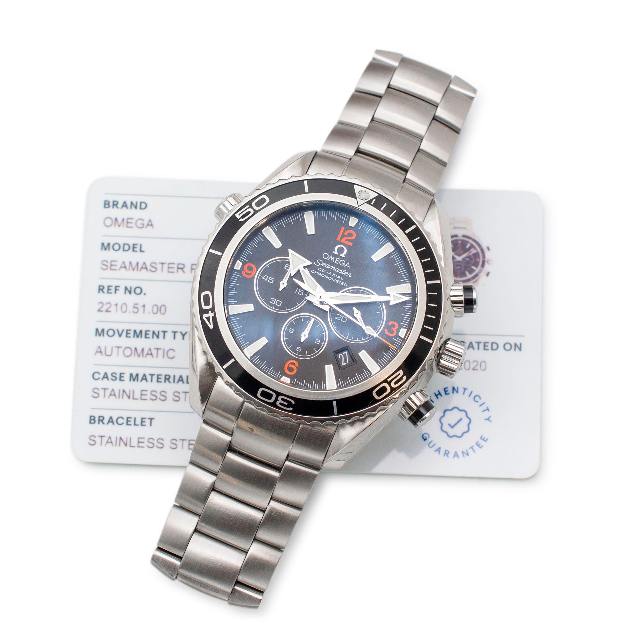 Omega Seamaster Planet Ocean 2210.51.00 45,5 mm Edelstahl Herrenuhr 3