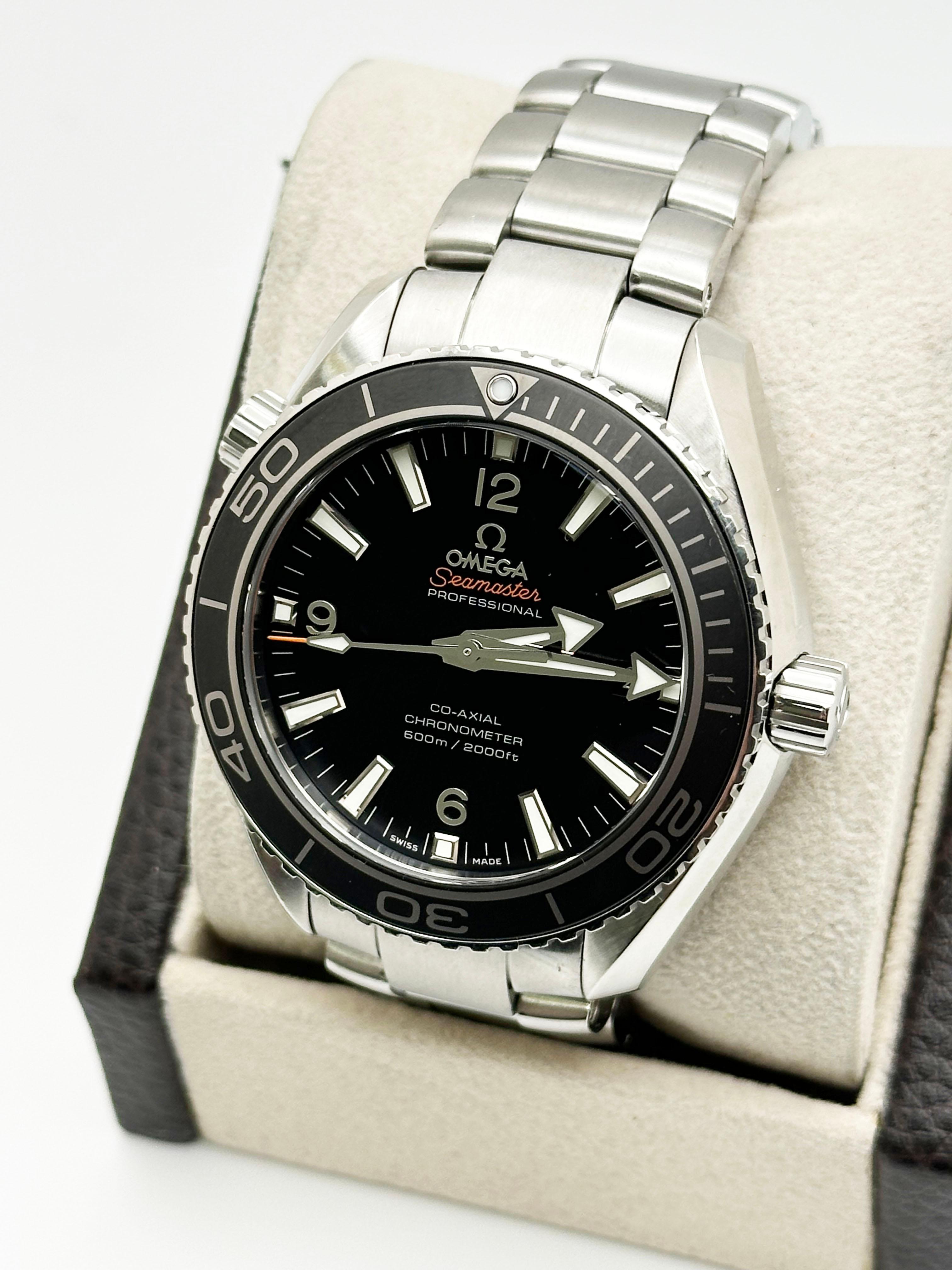 Omega Seamaster Planet Ocean 232.30.42.21.01.001 Acero inoxidable Caja Papel en venta 4
