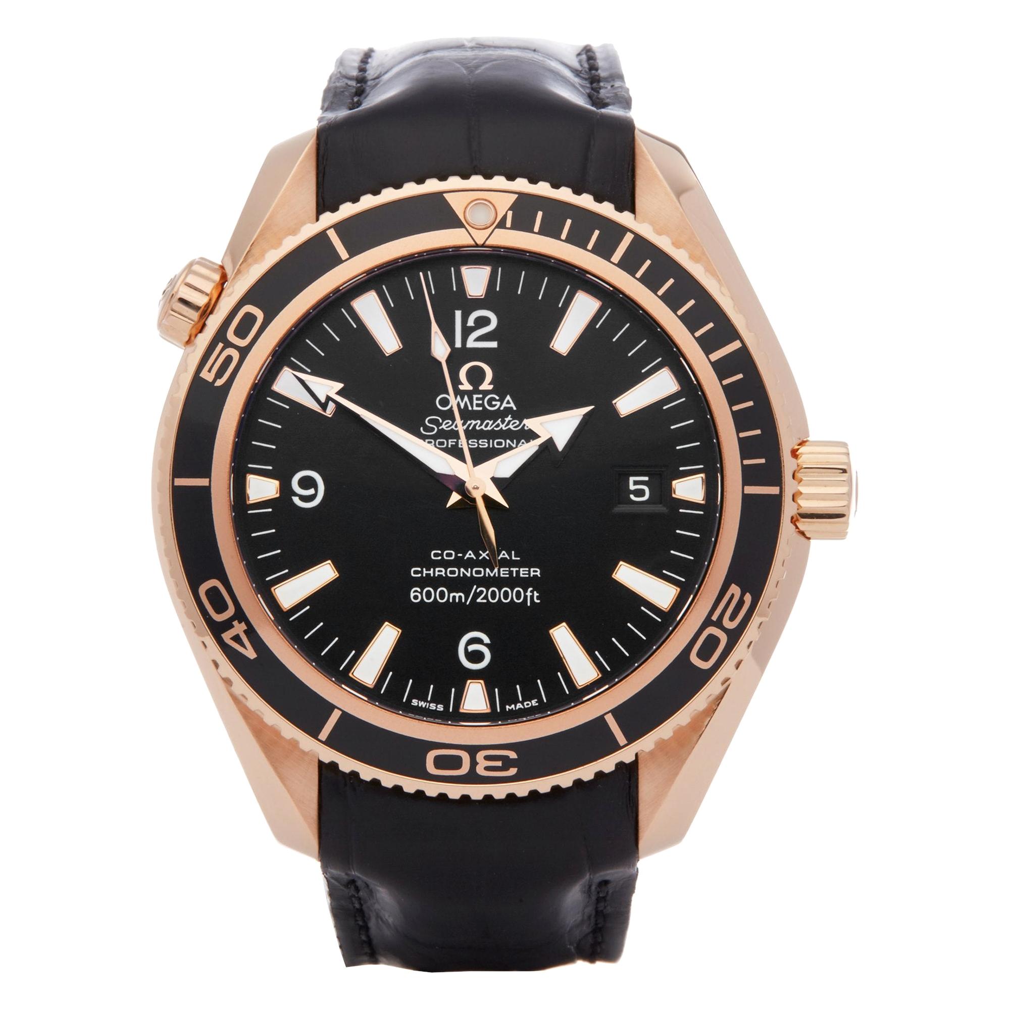 Omega Seamaster Planet Ocean 232.63.42.21.01.001 Men’s Rose Gold 600m Watch