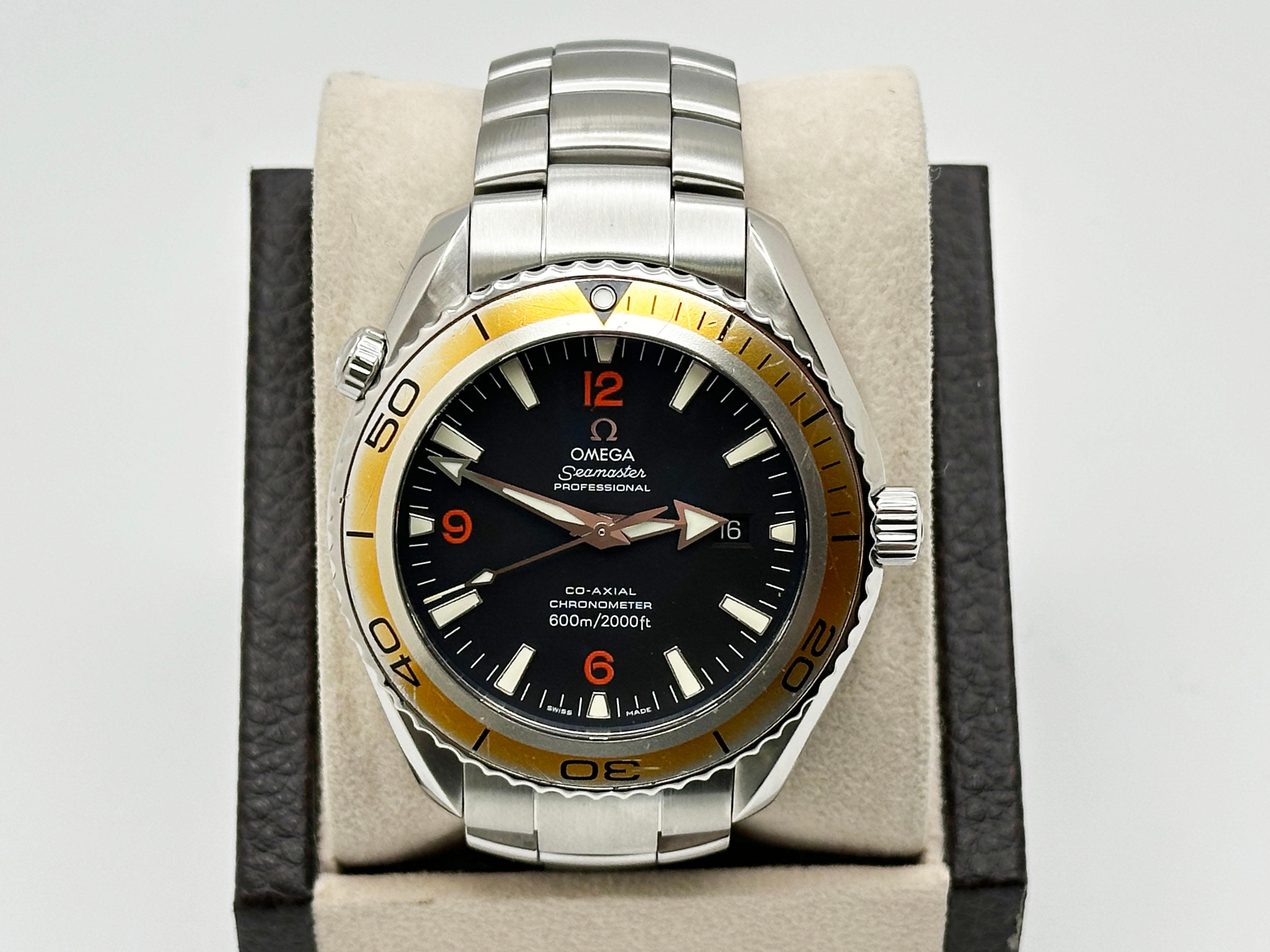 Omega Seamaster Planet Ocean 2909.50.83 Black and Orange Stainless Steel 42mm