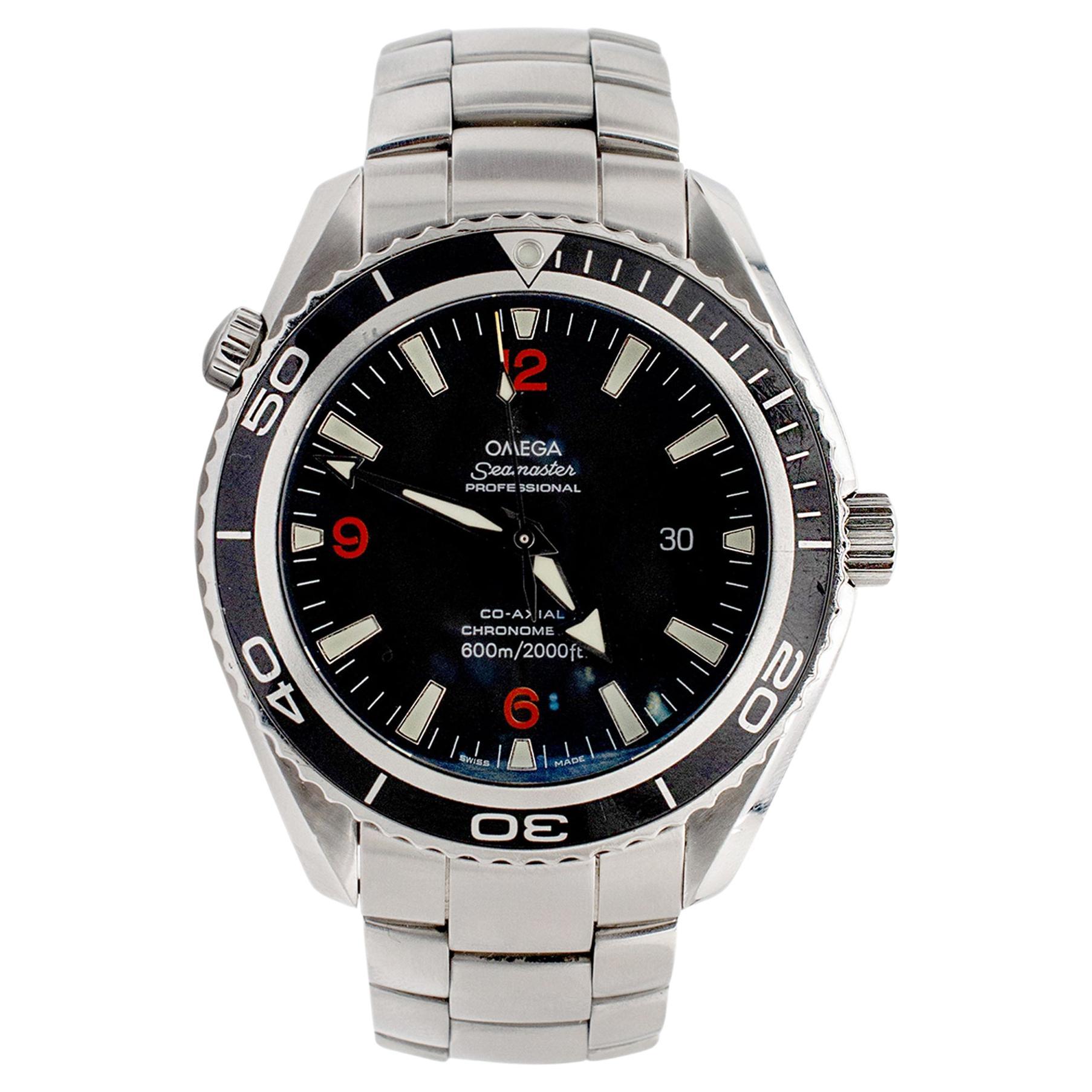 Omega Seamaster Planet Ocean 42MM 2201.51 Stainless Steel Men’s Watch For Sale