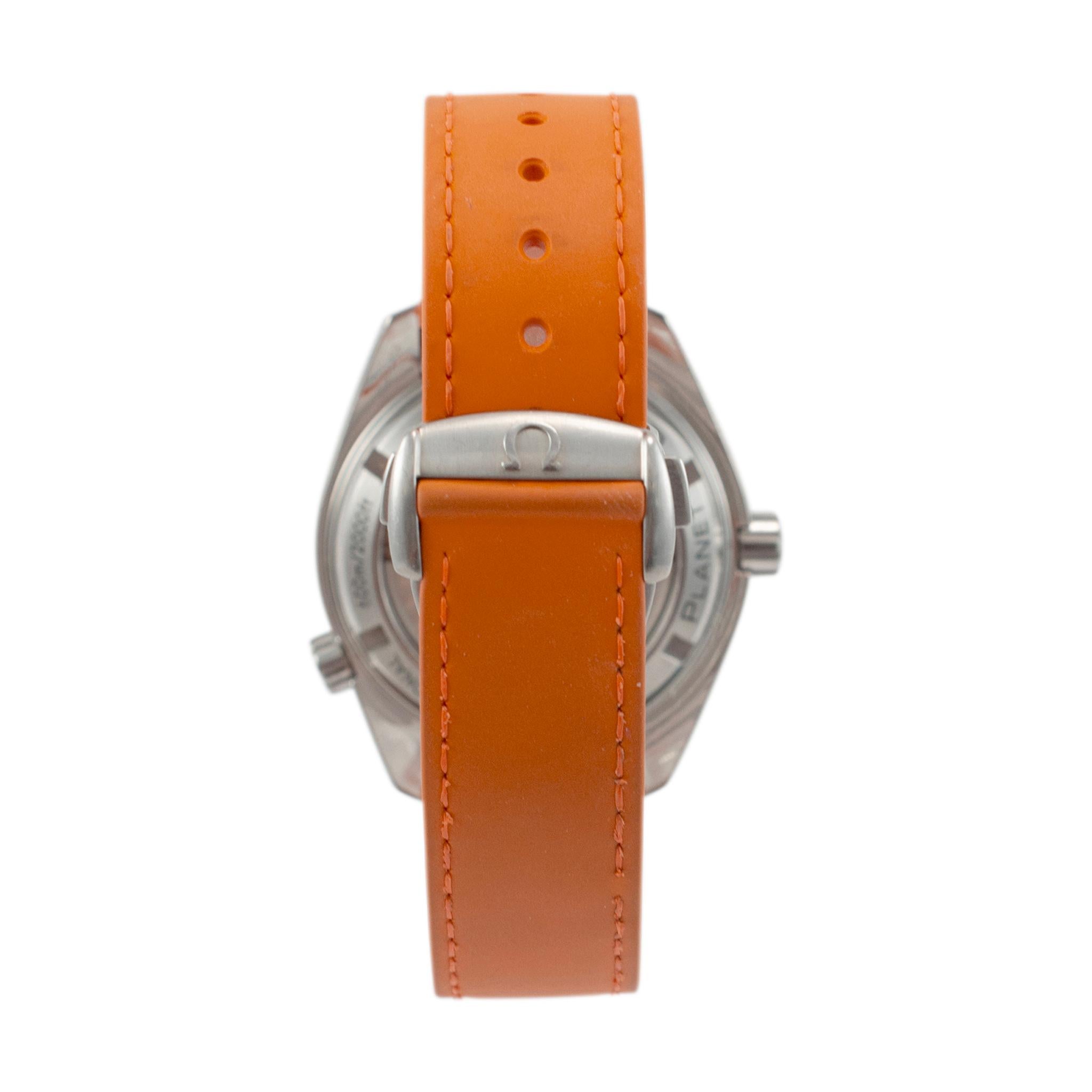 Omega Seamaster Planet Ocean 42MM 232.32.42.21.01.001 Orange Stahluhr für Damen oder Herren