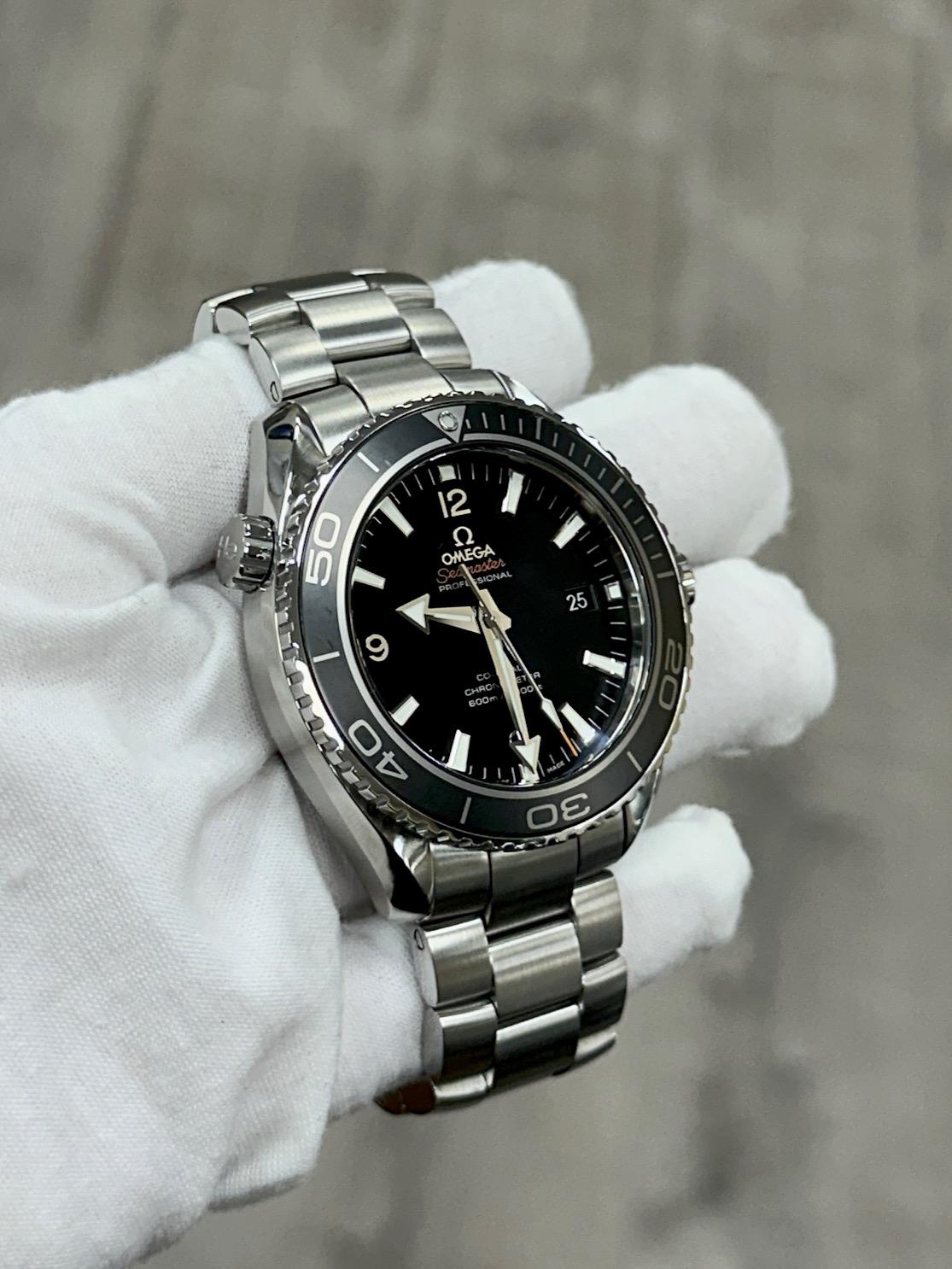 Omega Seamaster Planet Ocean 600M 232.30.46.21.01.001 45,5mm Acero Caja Papel en venta 4