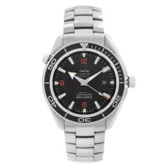 Omega Seamaster Planet: schwarze Herrenuhr mit schwarzem Zifferblatt aus Stahl 2200.51.00