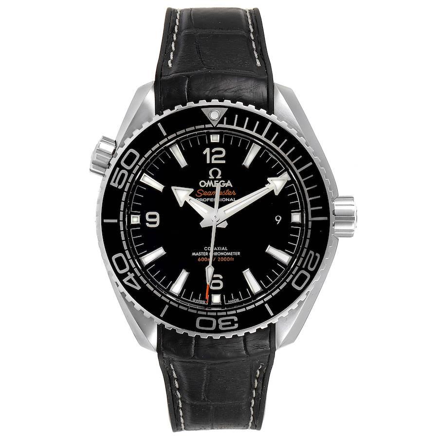 Omega Seamaster Planet Ocean 600m Mens Watch 215.33.44.21.01.001 Box Card. Self-winding movement with Co-Axial escapement. Certified Master Chronometer, approved by METAS, resistant to magnetic fields reaching 15,000 gauss.Free sprung-balance with