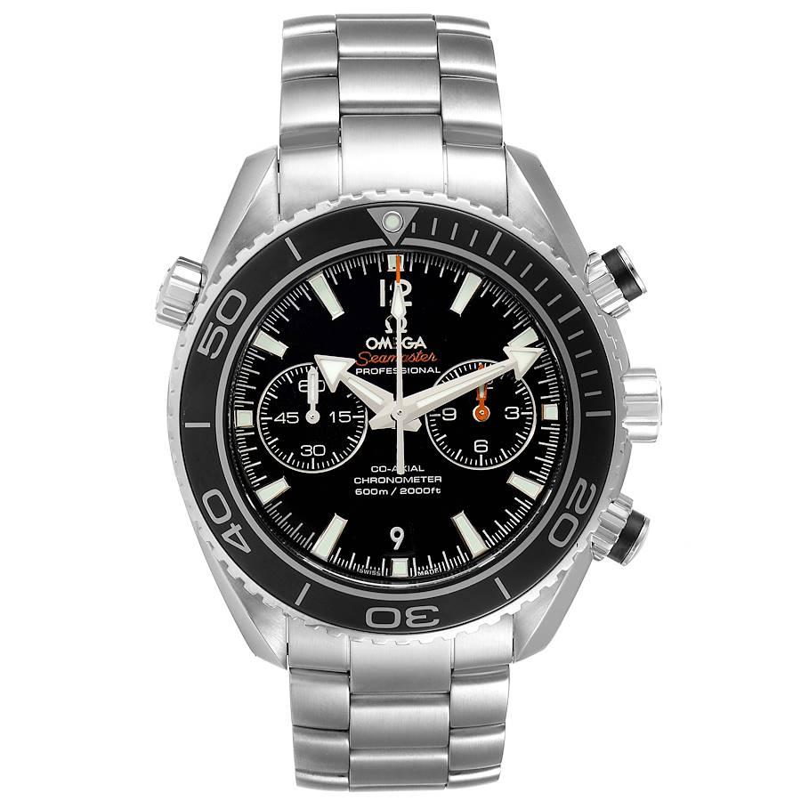 Omega Seamaster Planet Ocean 600M Mens Watch 232.30.46.51.01.001 Box Card. Automatic self-winding chronograph movement with column wheel mechanism and Co-Axial Escapement for greater precision, stability and durability of the movement. Silicon