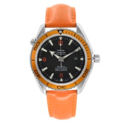 Omega Seamaster Planet Ocean Stahl schwarzes Zifferblatt Automatikuhr 2908.50.38