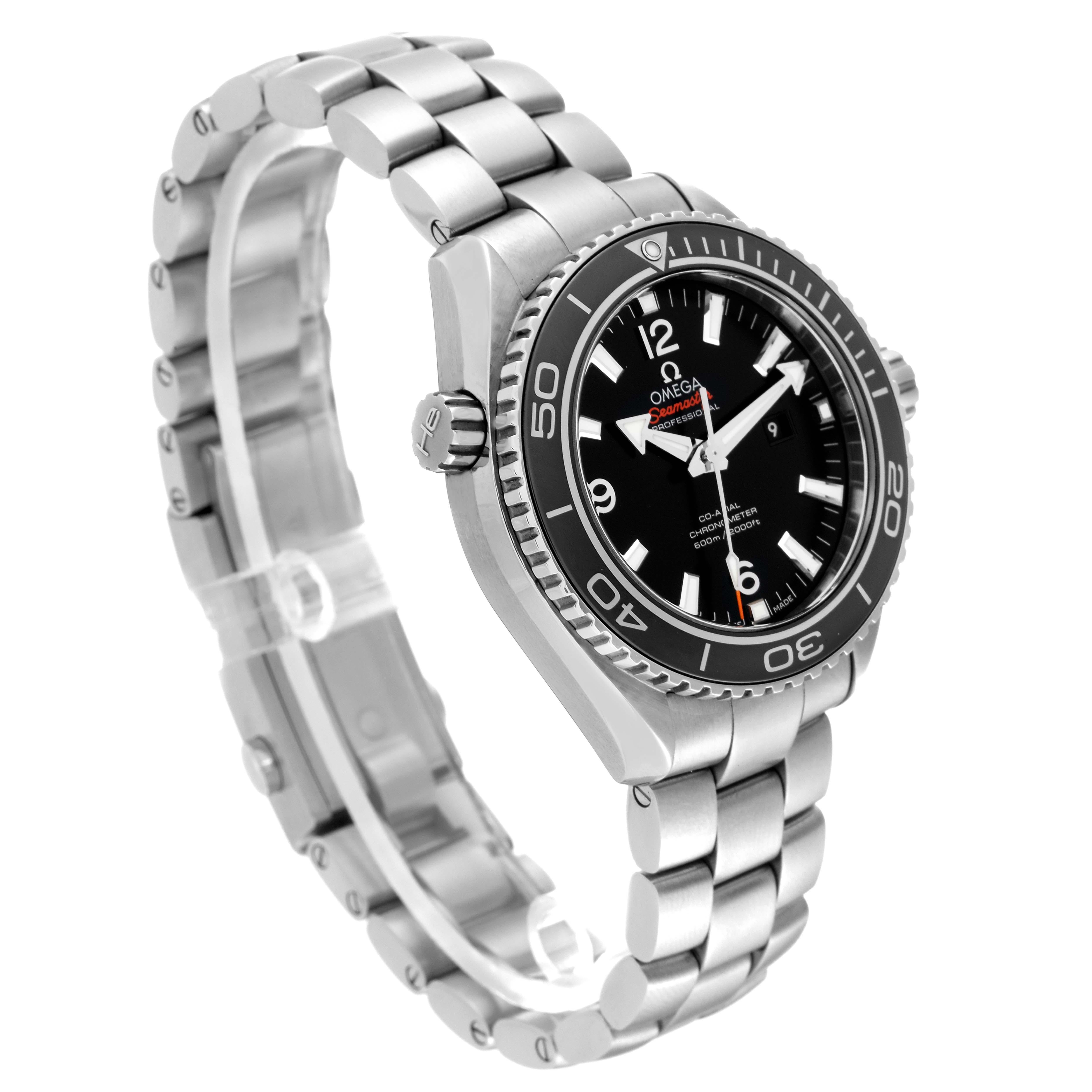 Omega Seamaster Planet Ocean 600m Steel Mens Watch 232.30.38.20.01.001 Box Card For Sale 2