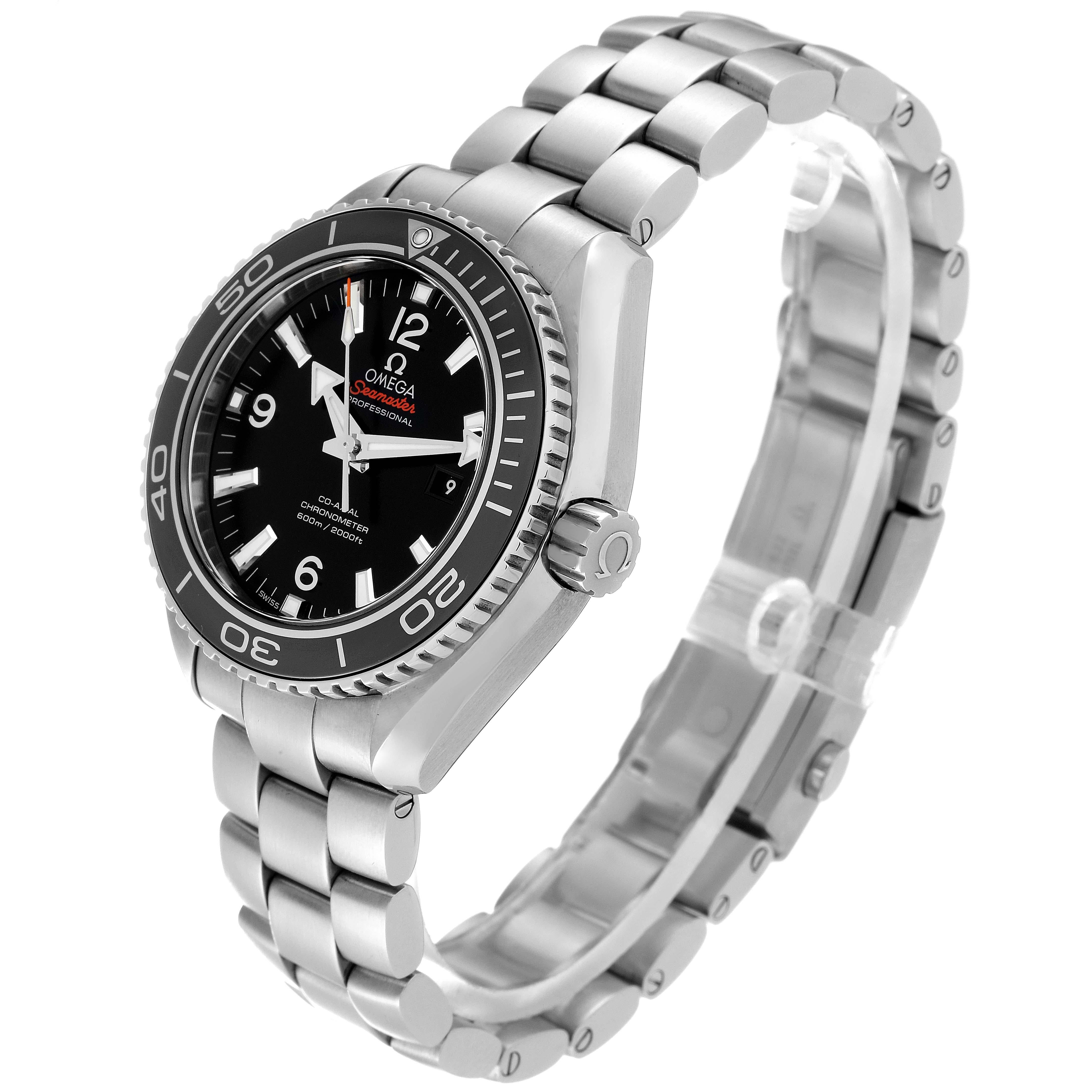 Omega Seamaster Planet Ocean 600m Steel Mens Watch 232.30.38.20.01.001 Box Card For Sale 3