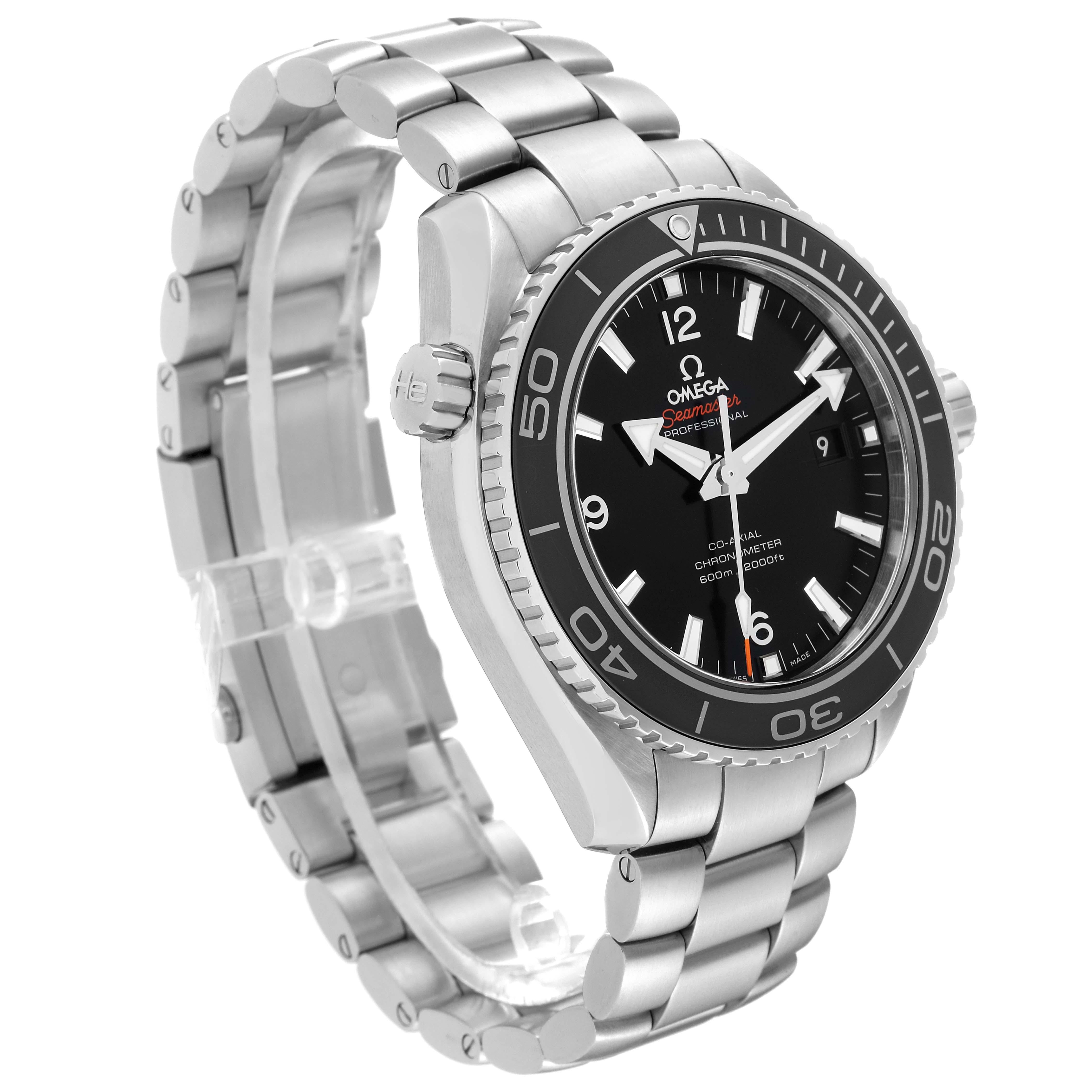 Omega Seamaster Planet Ocean 600M Steel Mens Watch 232.30.46.21.01.001 Card For Sale 2