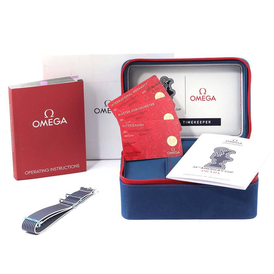 Omega Seamaster Planet Ocean America Cup LE Watch 215.32.43.21.04.001 Box Card 4