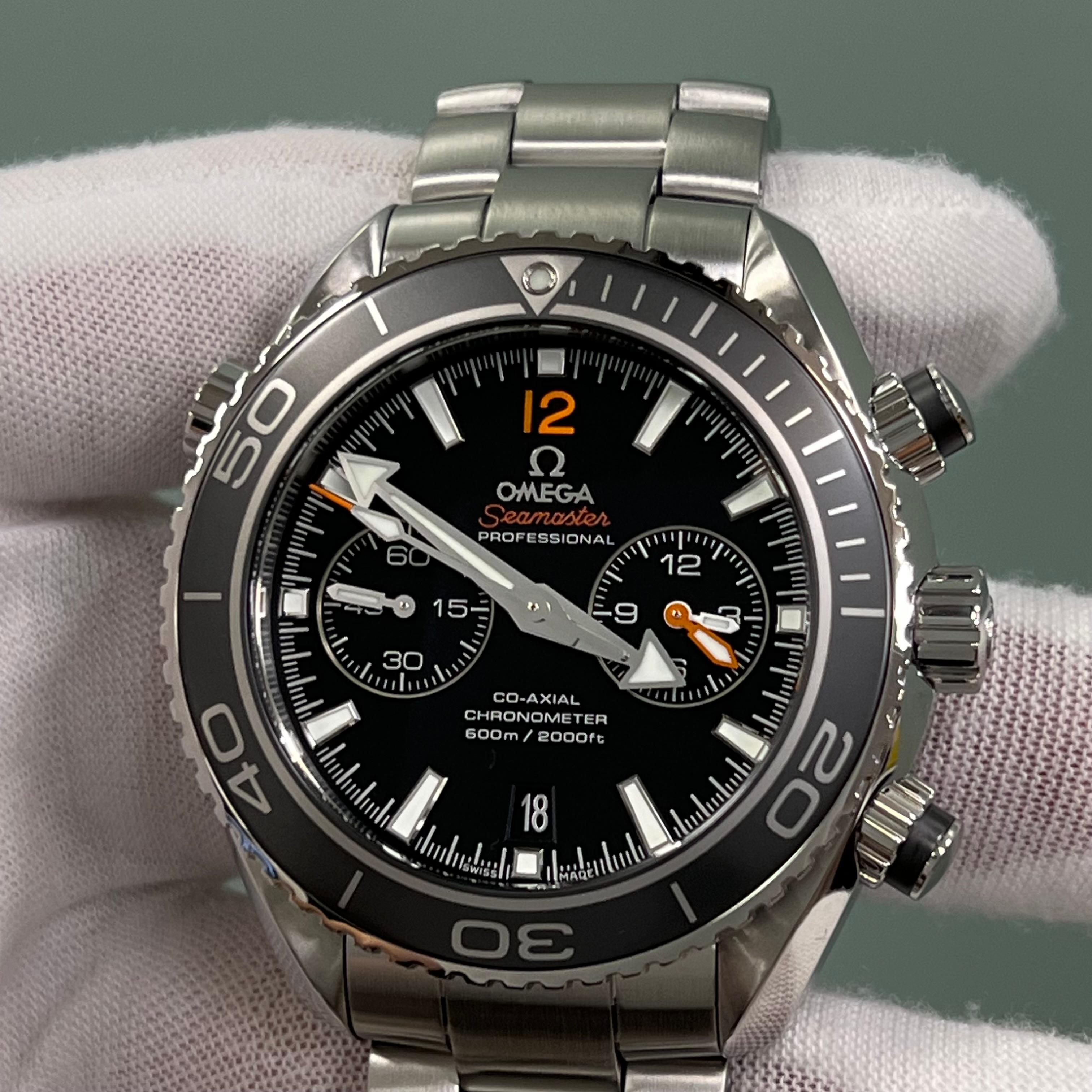 OMEGA Seamaster Planet Ocean Black Dial 232.30.46.51.01.003 Stainless Box Paper For Sale 6