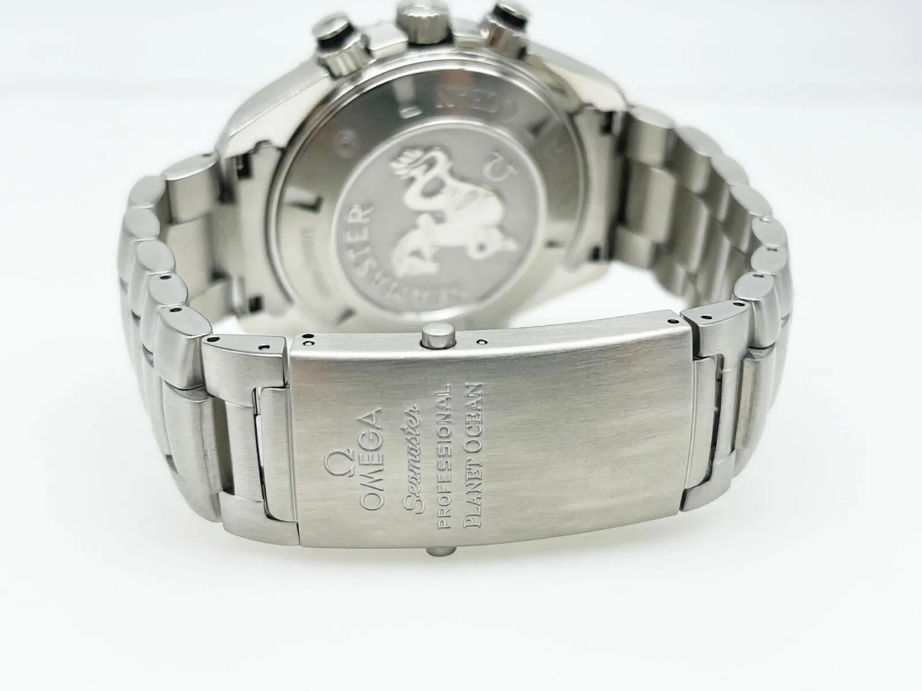 Omega Seamaster Planet Ocean Chronograph 2210.50.00 Black Dial Steel Box Paper 3