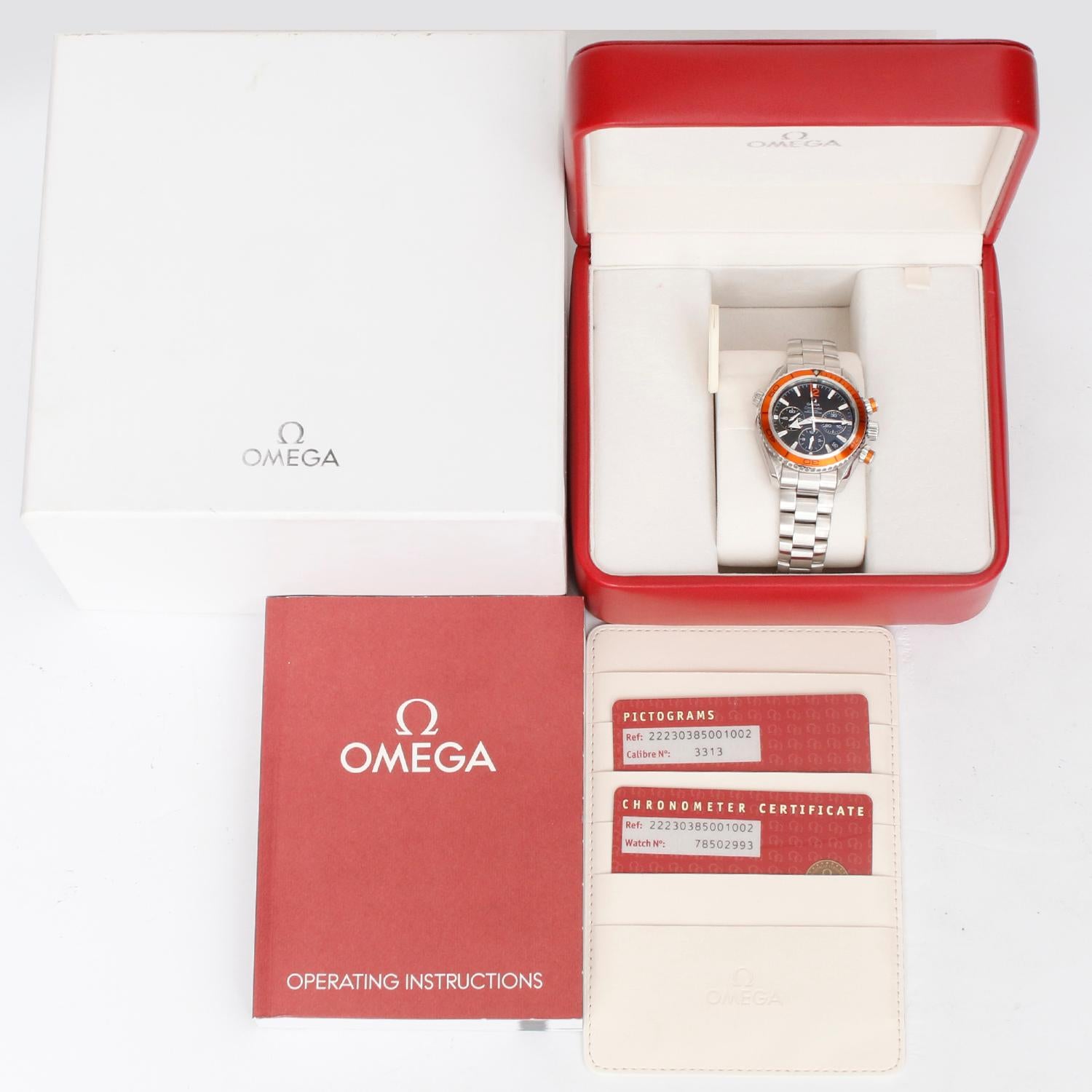 Omega Seamaster Planet Ocean Chronograph Men’s Watch 222.30.38.50.01.002 1