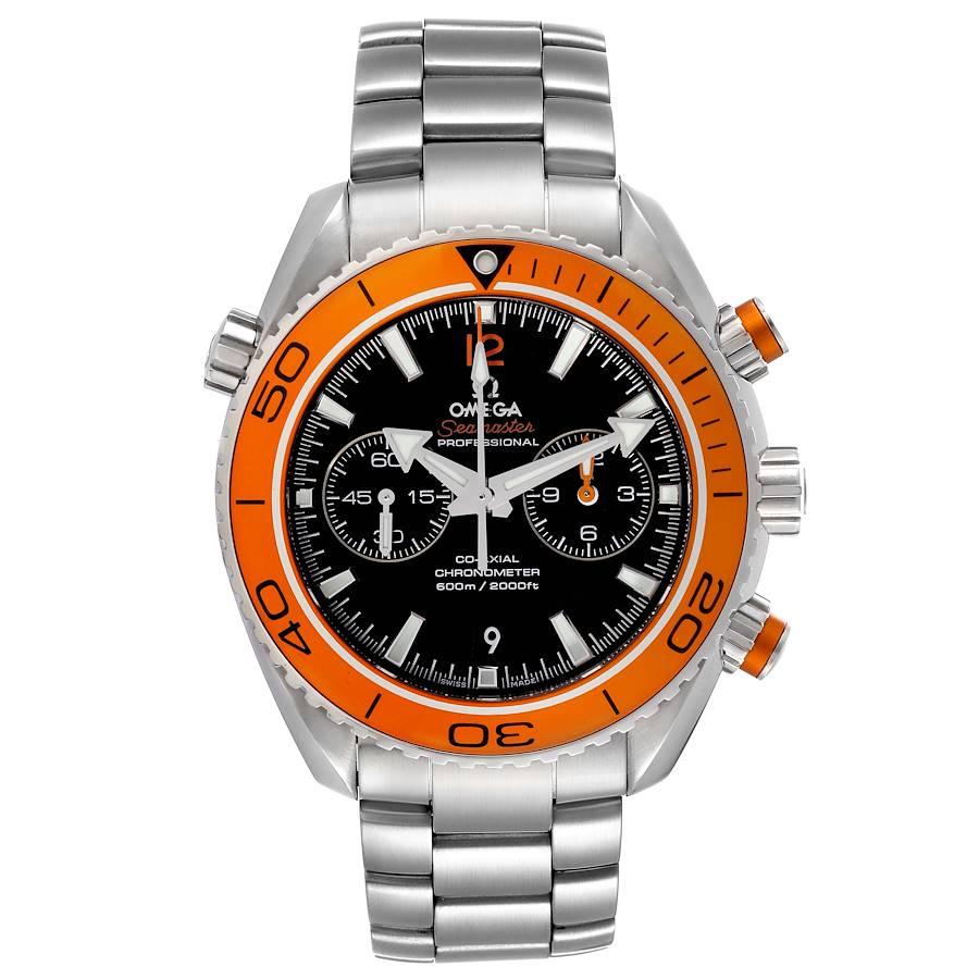 Omega Seamaster Planet Ocean Chronograph Mens Watch 232.30.46.51.01.002 Box Card. Automatic self-winding chronograph movement with column wheel mechanism and Co-Axial Escapement for greater precision, stability and durability of the movement.