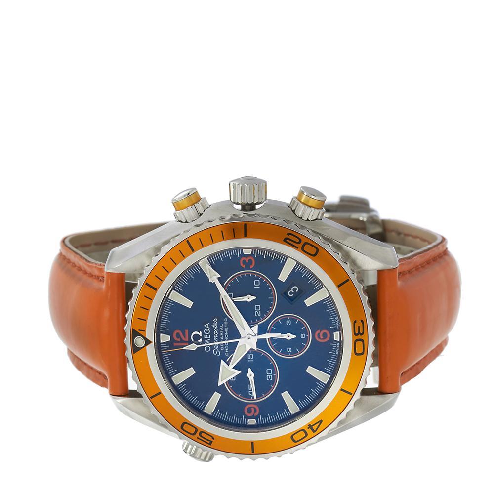 Omega Seamaster Planet Ocean Chronograph Ref. 2918.50.38 In Good Condition For Sale In New York, NY