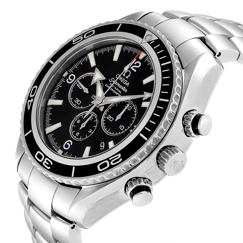 Omega Seamaster Planet Ocean Chronograph Steel Men's Watch 2210.50.00 For Sale 2