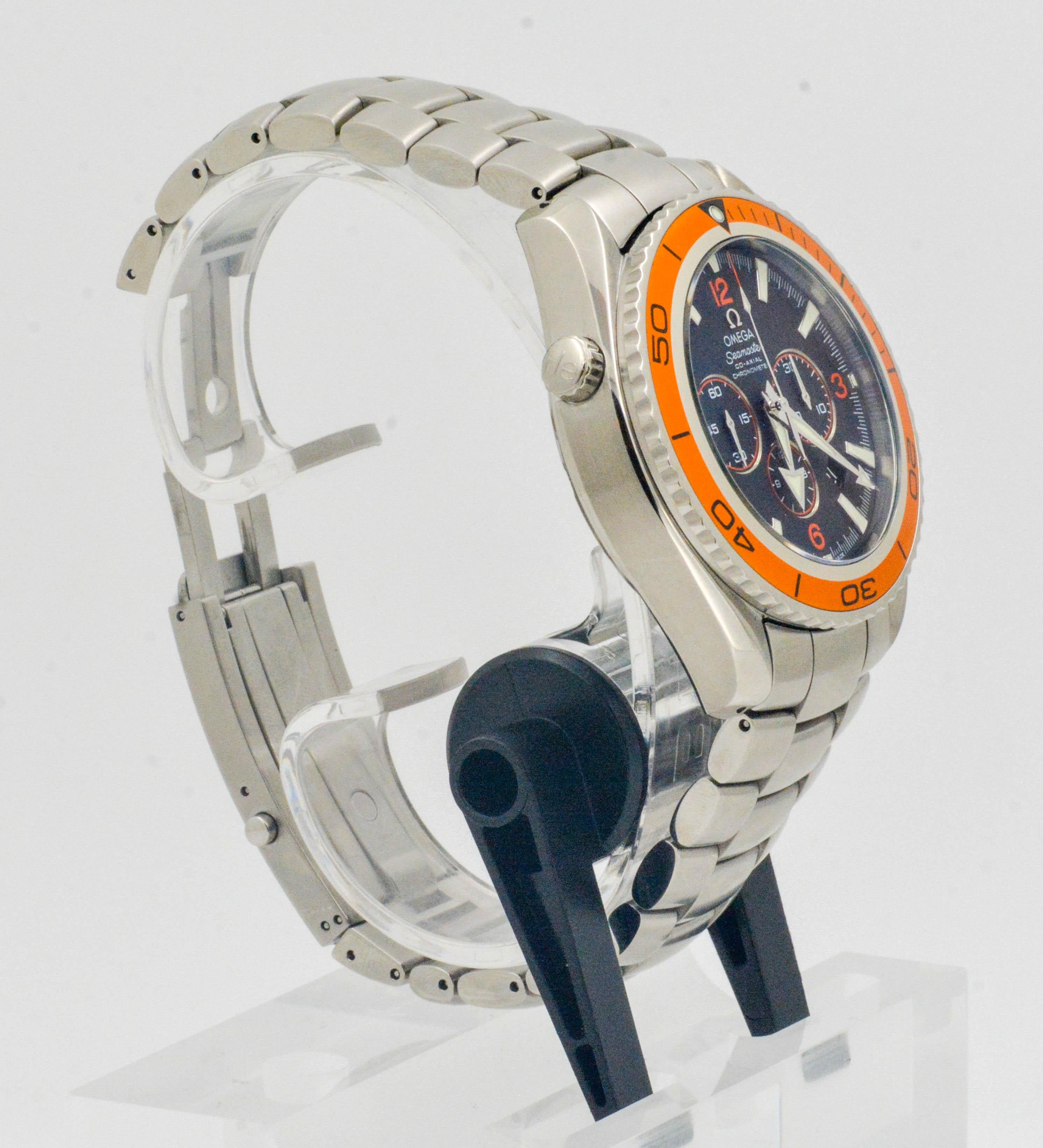 omega planet ocean chronograph orange