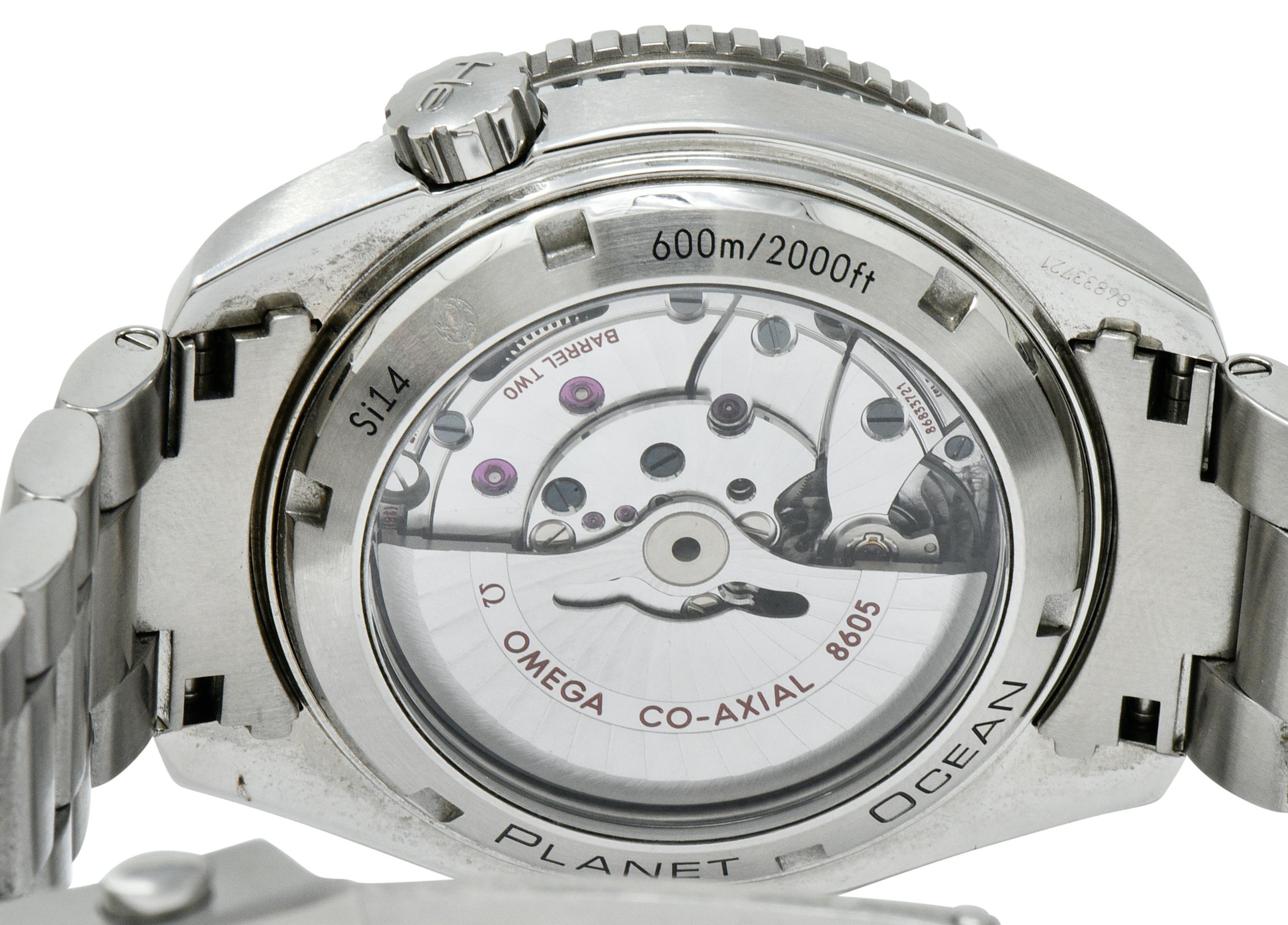 Omega Seamaster Planet Ocean Chronometer GMT Stainless Steel Men’s Watch 4