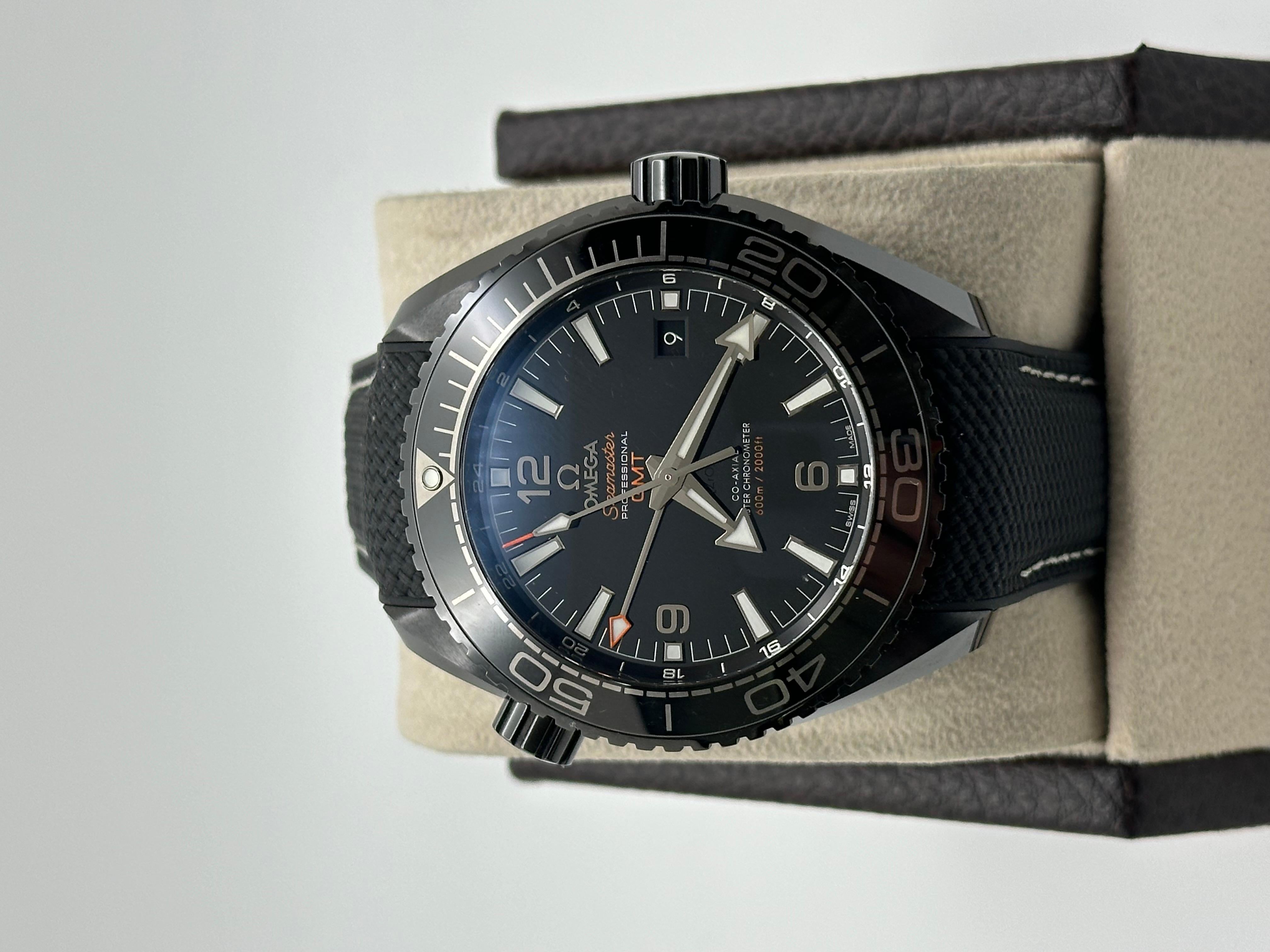 da uomo o donna Omega Seamaster Planet Ocean Deep Black 215.92.46.22.01.001 Carta della scatola in vendita