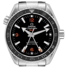 Used Omega Seamaster Planet Ocean GMT 600m Watch 232.30.44.22.01.002 Box Card