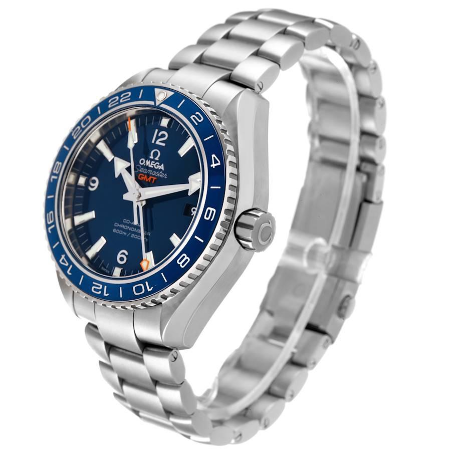 Uomo Omega Seamaster Planet Ocean GMT 600m Orologio 232.92.44.22.03.001 Scheda Box