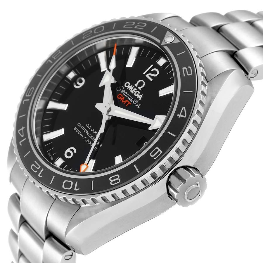 Omega Seamaster Planet Ocean GMT Mens Watch 232.30.44.22.01.001 Box Card In Excellent Condition For Sale In Atlanta, GA