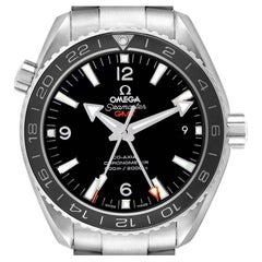 Used Omega Seamaster Planet Ocean GMT Mens Watch 232.30.44.22.01.001 Box Card
