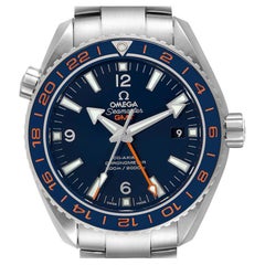 Used Omega Seamaster Planet Ocean GMT Mens Watch 232.30.44.22.03.001 Box Card