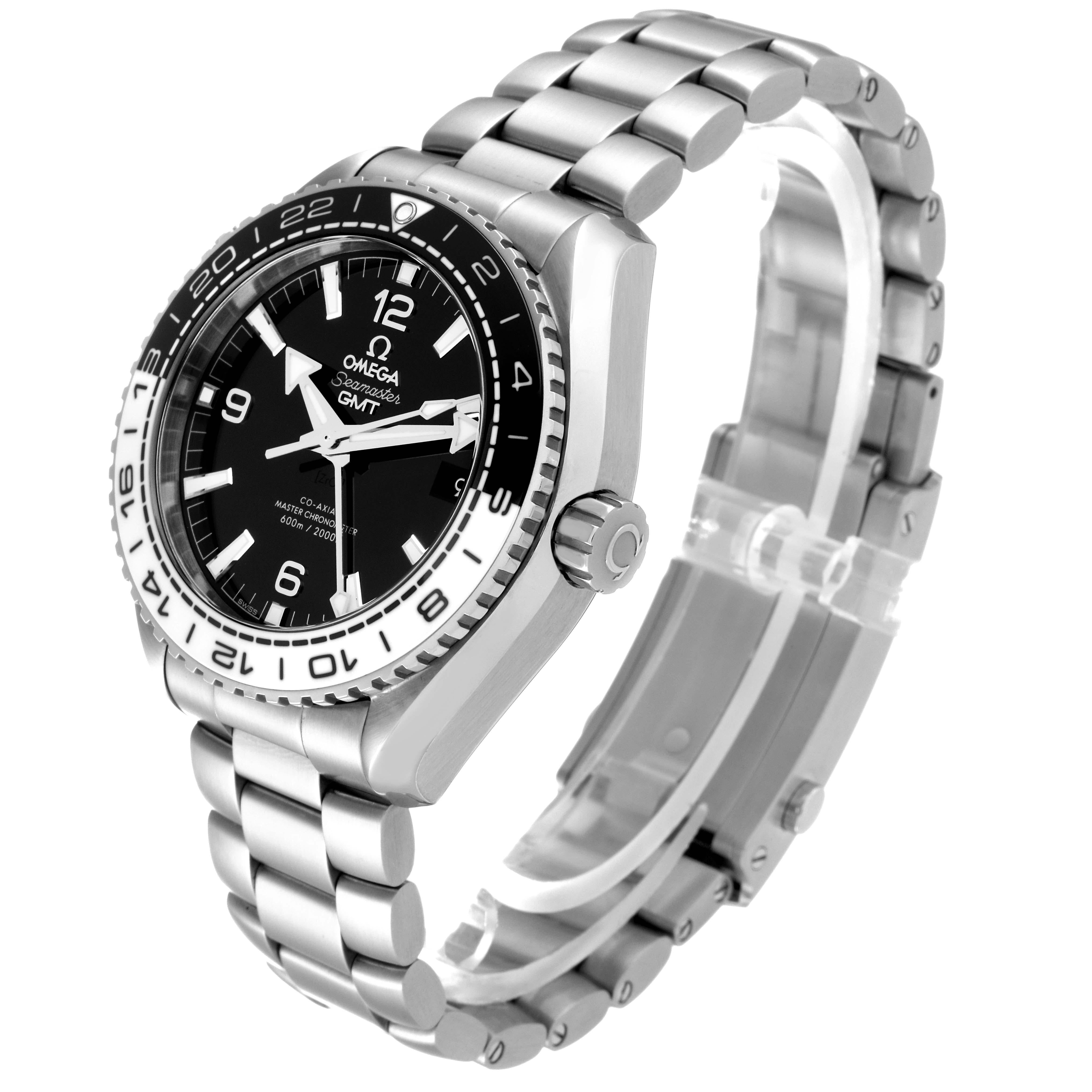Men's Omega Seamaster Planet Ocean GMT Steel Mens Watch 215.30.44.22.01.001 Box Card For Sale
