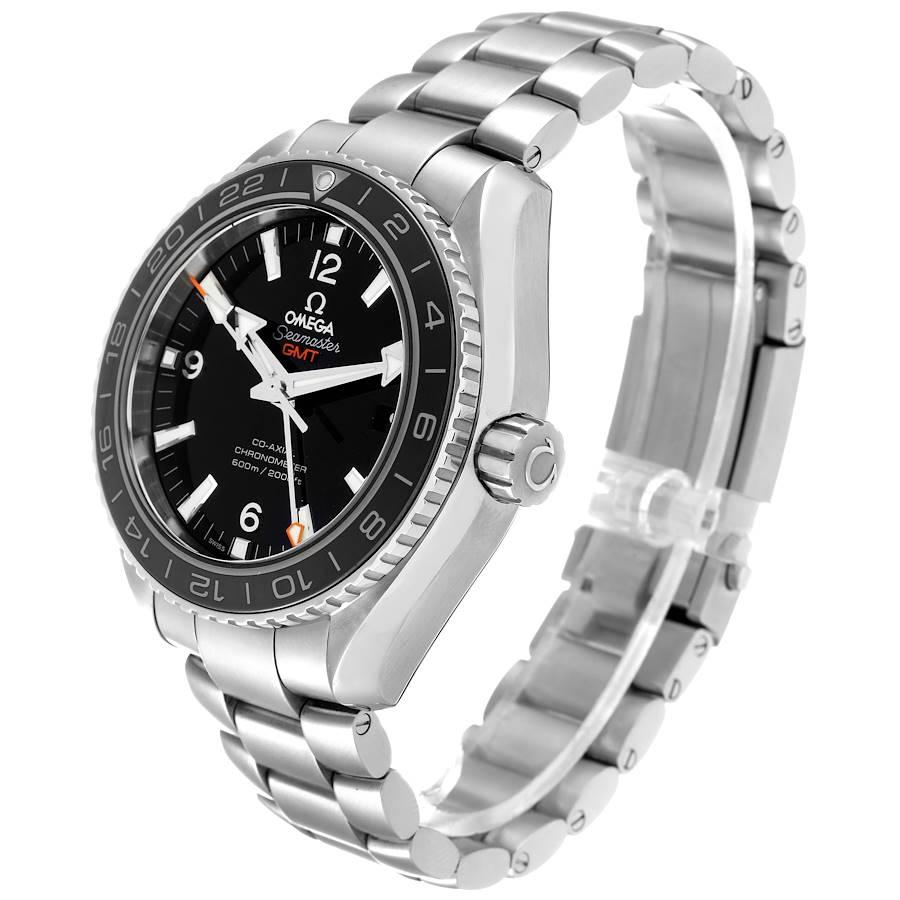 Omega Seamaster Planet Ocean GMT Montre en acier pour hommes 232,30.44.22.01.001 Carte de visite Pour hommes en vente