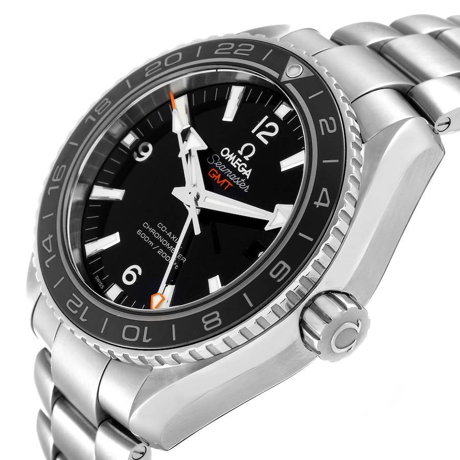 Omega Seamaster Planet Ocean GMT Montre en acier pour hommes 232,30.44.22.01.001 Carte de visite en vente 1