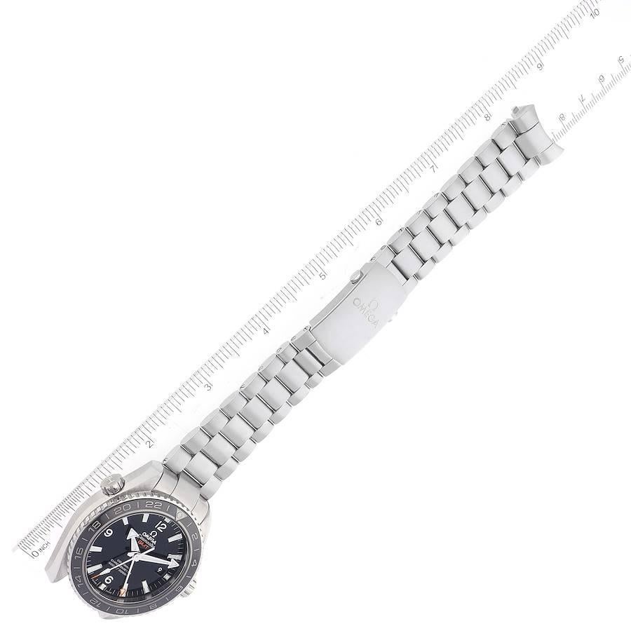 Omega Seamaster Planet Ocean GMT Stahl-Herrenuhr 232.30.44.22.01.001 Boxkarte im Angebot 5