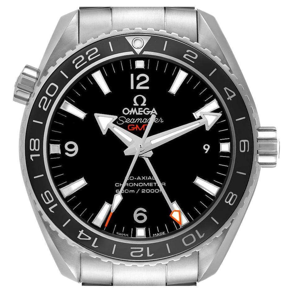 Omega Seamaster Planet Ocean GMT Steel Mens Watch 232.30.44.22.01.001 Box Card For Sale