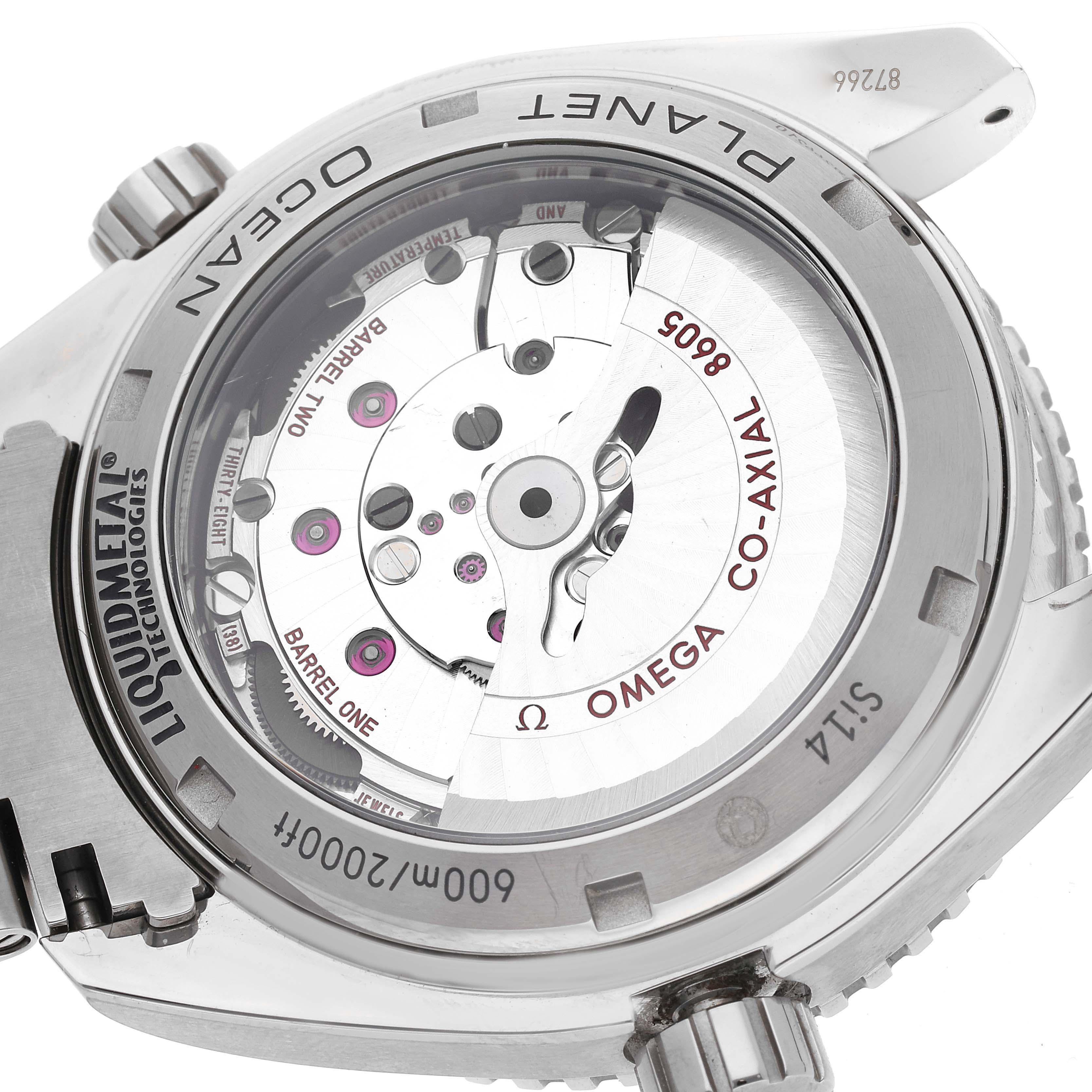 Omega Seamaster Planet Ocean GMT Titanium Watch 232.90.44.22.03.001 Box Card 4