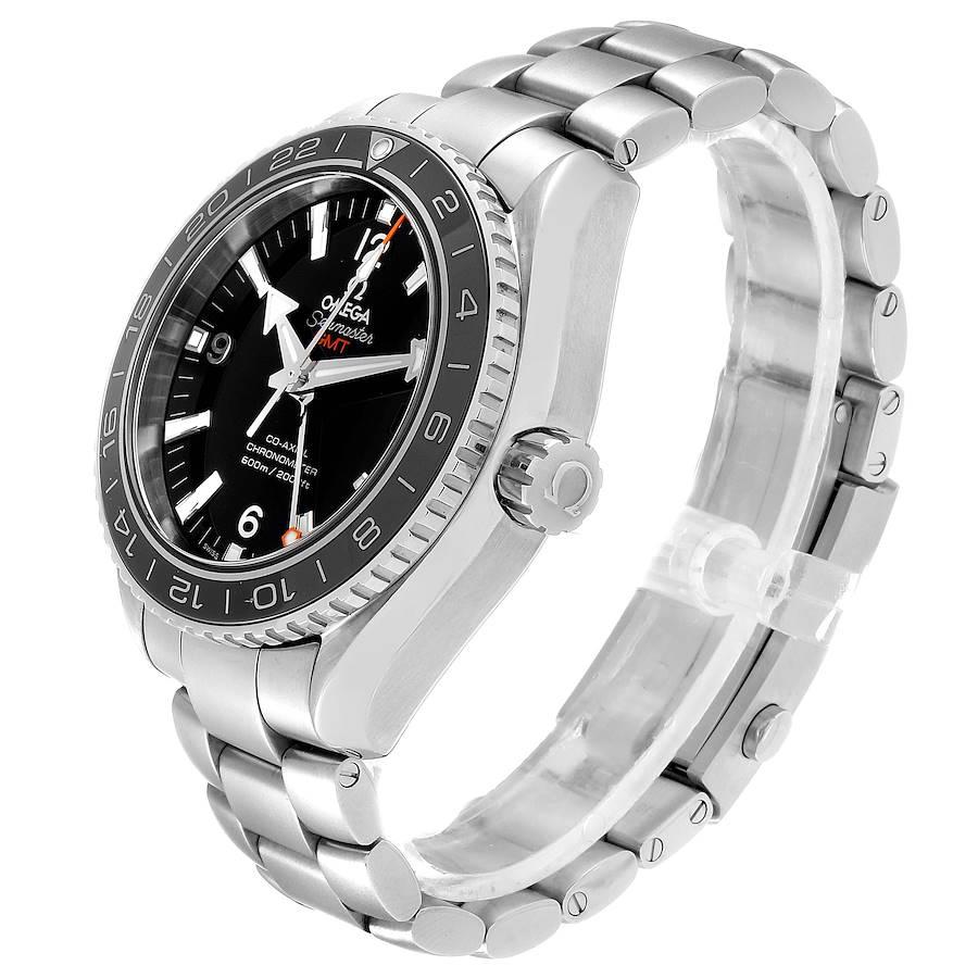 Omega Seamaster Planet Ocean GMT Watch 232.30.44.22.01.001 Card In Excellent Condition For Sale In Atlanta, GA