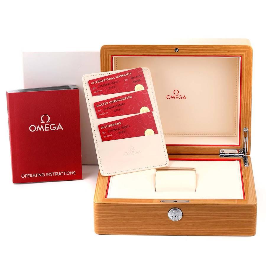 Omega Seamaster Planet Ocean Herrenuhr 215.30.44.21.03.001 Boxkartenkarte im Angebot 7
