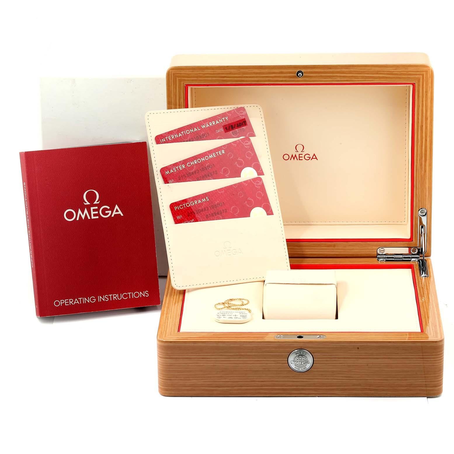 Omega Seamaster Planet Ocean Men’s Watch 215.30.44.21.03.001 Box Card For Sale 3