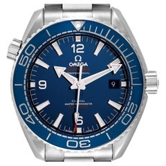 Used Omega Seamaster Planet Ocean Mens Watch 215.30.44.21.03.001 Box Card